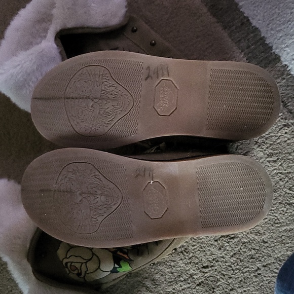 Vintage Ed Hardy Suede Tiger Boots Size 6 - Picture 9 of 11